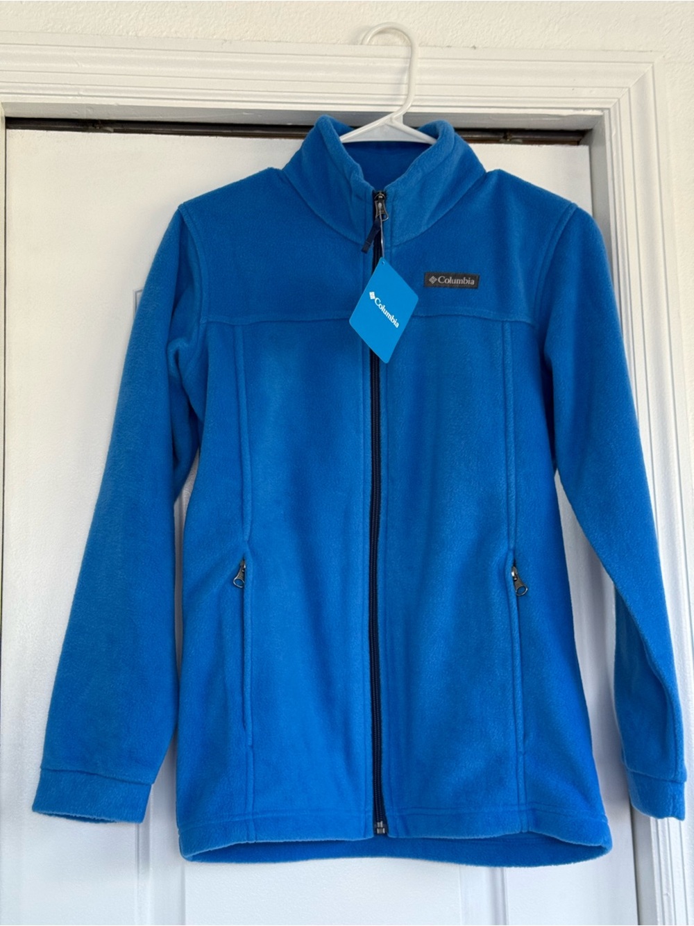 Columbia Kids Bright Blue Full-Zip Fleece Jacket youth Edition Large